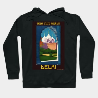 Delhi India Vintage Poster 1930 Hoodie